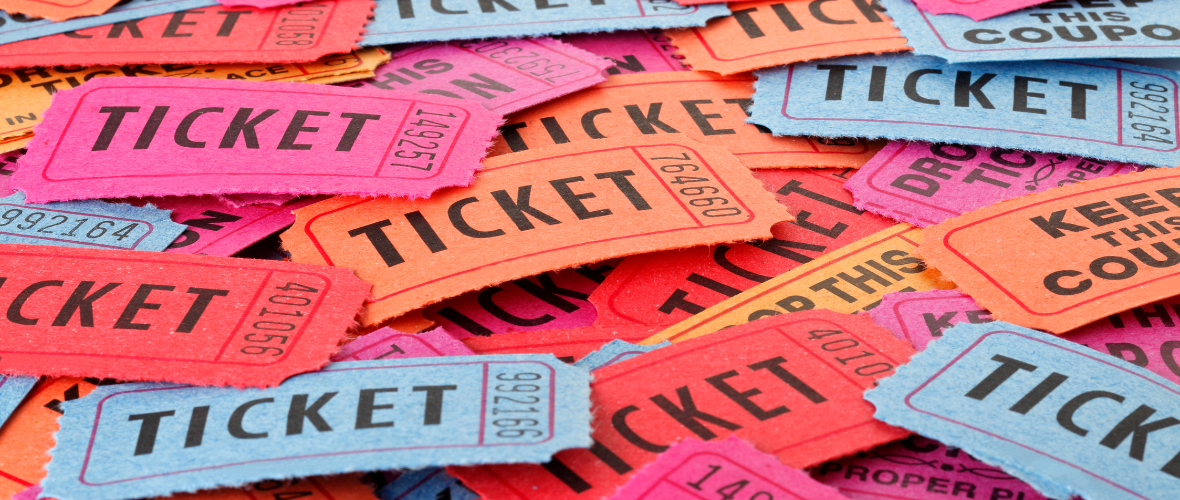 1 Verschillende kleuren tickets