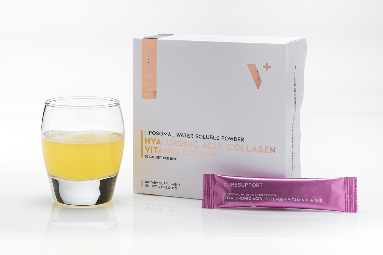 Water soluble Hyaluronic Acid, Collageen, Vitamin C Q10