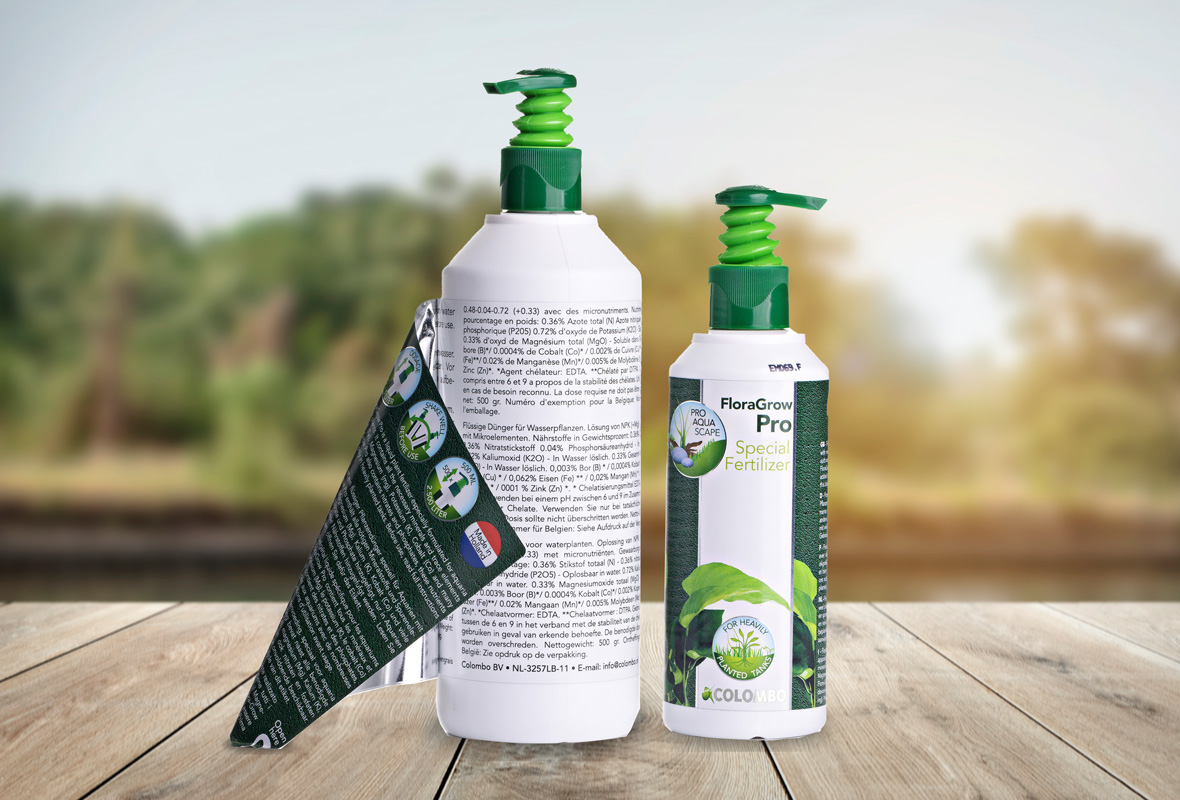Floragrow Twinlabels op fles FloraGrow