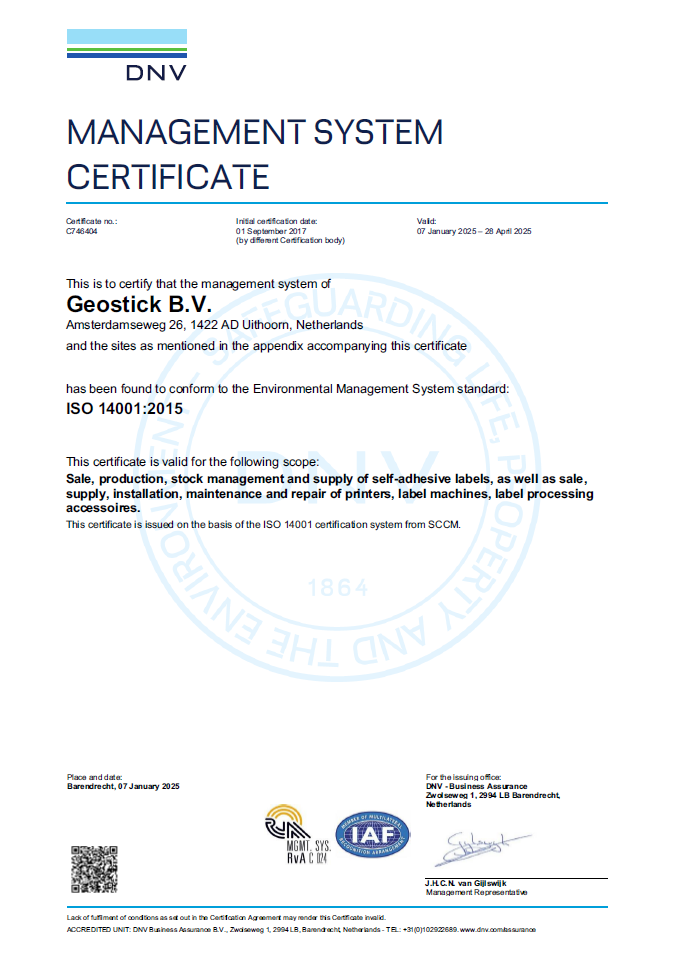 DNV ISO 14001